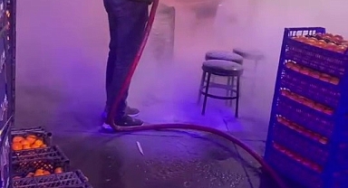 Bursa'da alev topuna dönen araç kamerada