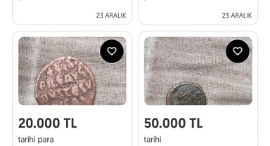 Tarihi sikkeleri internet üzerinden satışa çıkardılar