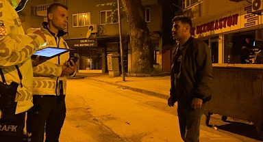 Polisin alkollü sürücüyle imtihanı
