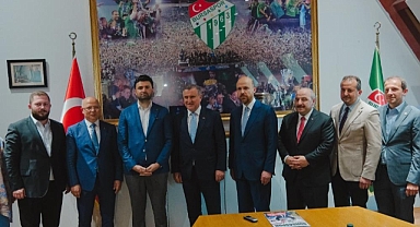 Bakan Osman Aşkın Bak ve Bilal Erdoğan'dan Bursaspor’a ziyaret