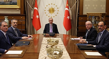 Cumhurbaşkanı Erdoğan başkanlığında güvenlik toplantısı gerçekleştirildi