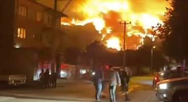 Bursa-Ankara otobanı yangın sebebiyle trafiğe kapatıldı