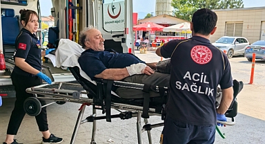 Bursa’da bir işçi elini motorlu testereye kaptırdı