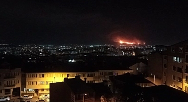 Bursa'daki orman yangını şehir merkezinden böyle görüntülendi