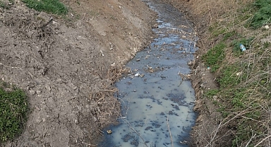Dereye akan lağım suyu, mahalleliyi nefes alamaz hale getirdi