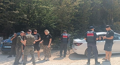 Gemlik'te ormanlarda dronlu denetim