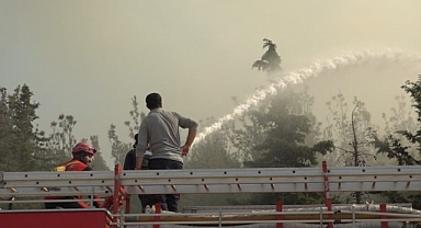 Şarköy'deki orman yangını 22. saatine girdi