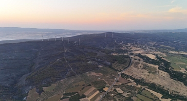 Şarköy'deki orman yangını 42. saatinde kısmen kontrol altına alındı