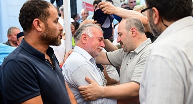 Yangın şehitlerine son veda