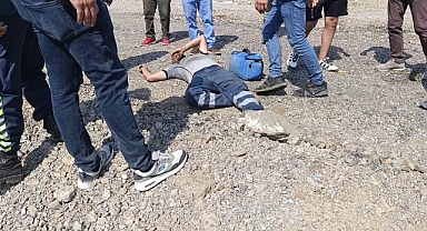 Yangına müdahale eden belediye işçisi baygınlık geçirdi