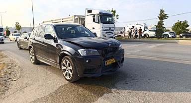 Bursa’da cip ile otomobil çarpıştı