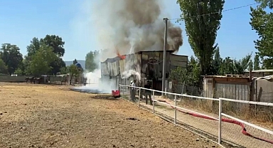Bursa’da Hayvan Damı Yandı: 1 At, 2 Keçi Telef Oldu