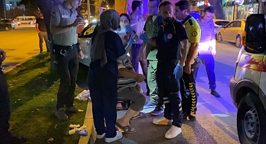 Bursa'da otomobil kamyonete çarptı, sürücüsü yaralandı