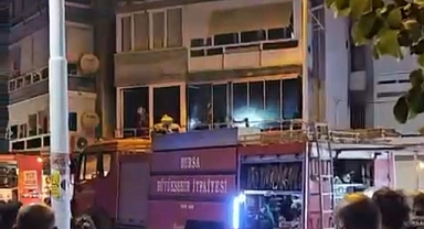 Bursa'da sitede çıkan yangın paniğe sebep oldu