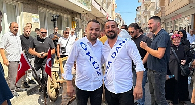 Bursa İznik düğün geleneği: Damat öküz arabasını çekti