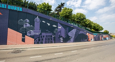 Bursa'nın turizm haritası duvarlarda canlanıyor