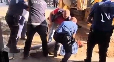 Bursa Osmangazi’de kafeterya yıkımı sırasında arbede: 1 polis yaralı