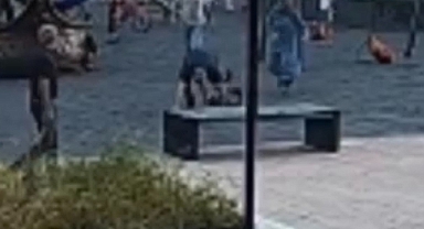 Bursa Yıldırım'da parkta çocuk darp olayı