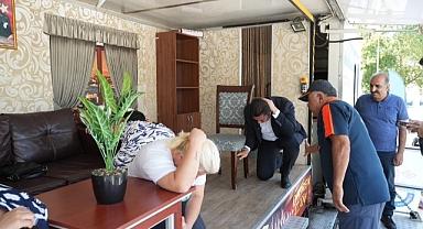 Deprem Simülasyon Tırı'na Yenişehirlilerden Yoğun İlgi