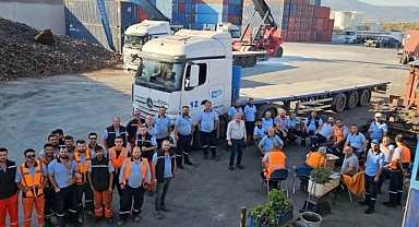 Roda Limanı'nda iş bırakma eylemi