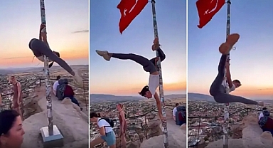 Türk Bayrağında Direk Dansı! Valilik Soruşturma Başlattı