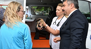 Yıldırım'da patili canlara mobil hizmet