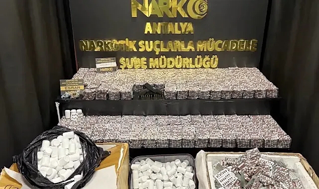 74 ilde dev uyuşturucu operasyonu: 1 ton 183 kg ve 2,79 milyon hap ele geçirildi