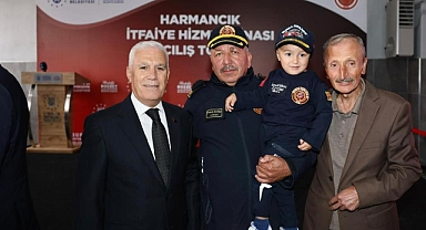 Bursa Harmancık’ta yeni itfaiye hizmet binası açıldı