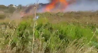 Bursa Mudanya'da Çalılık Yangını Kontrol Altına Alındı