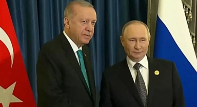 Cumhurbaşkanı Erdoğan ve Putin Görüşüyor