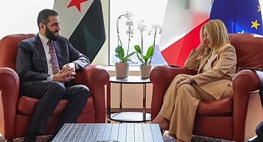 Suriye Cumhurbaşkanı Şara, İtalya Başbakanı Meloni ile görüştü