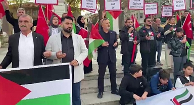 Burgaz Gençlik Derneği’nden Filistin’e destek yürüyüşü