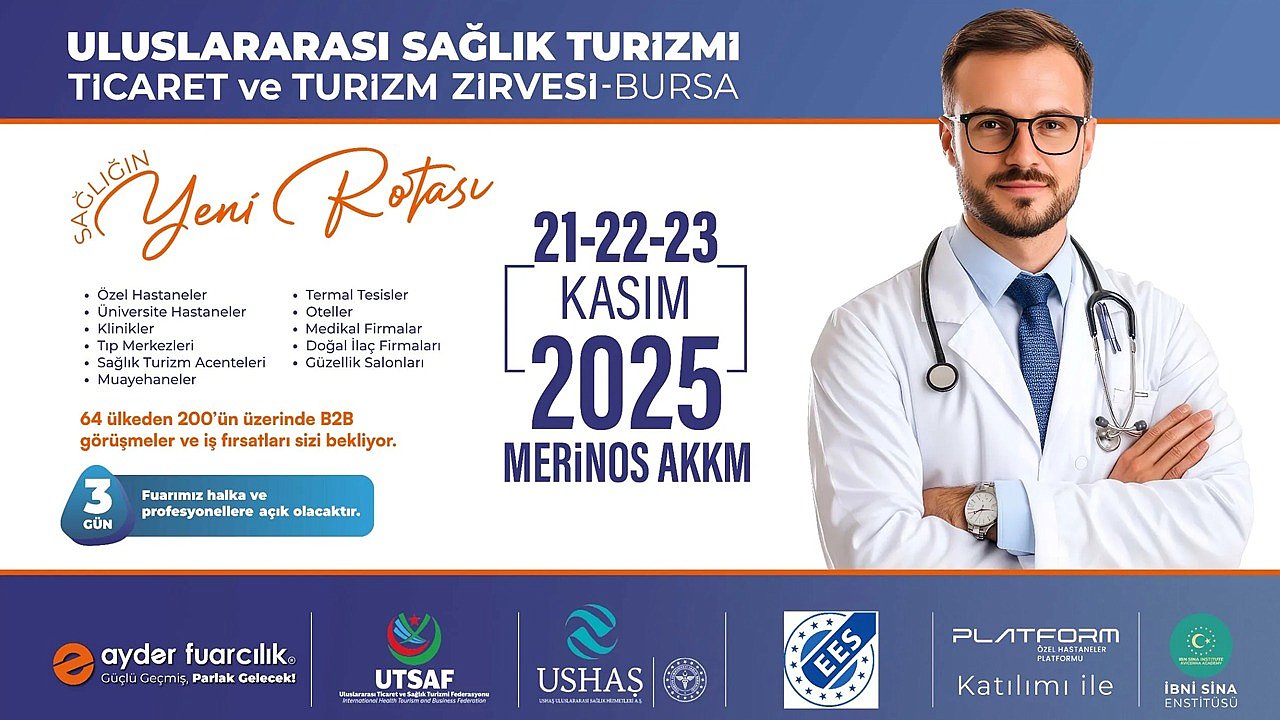 Dünyanın Gözü Bursa'da: Sağlık Turizminde Küresel Zirve için geri sayım başladı!