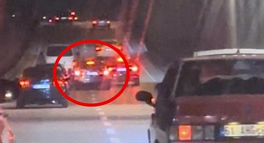 Bursa'da Makas Atan Sürücüler Kameraya Yansıdı