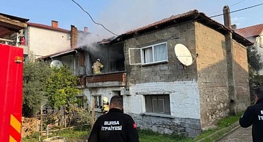 Bursa İznik'te Ev Yangını Paniğe Neden Oldu