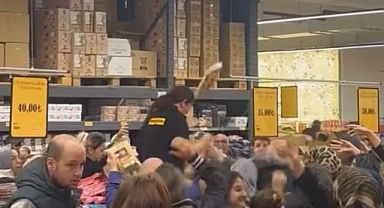 Bursa Nilüfer'de Süpermarket İndirimi İzdihama Neden Oldu