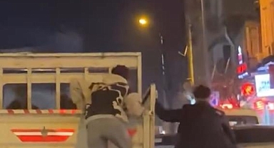 İnegöl'de Patenli ve Bisikletli Gençlerin Tehlikeli Yolculuğu Kamerada