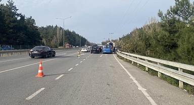 Bursa Mudanya Yolunda Otomobil Bisikletliye Çarptı