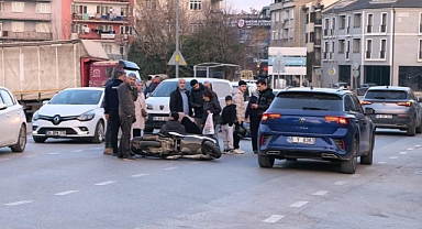 İnegöl'de Motosiklet Kazası